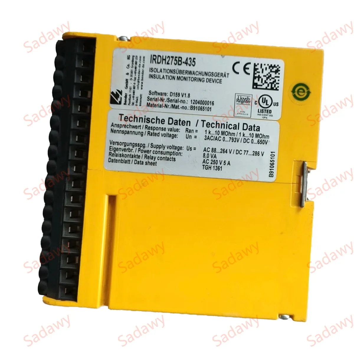 BE_ND_ER Gebruikt en Nieuw origineel IRDH275B-49327 IRDH275B-435 IRDH275W-435 IRDH275-435 Isolatiebewakingsapparaat