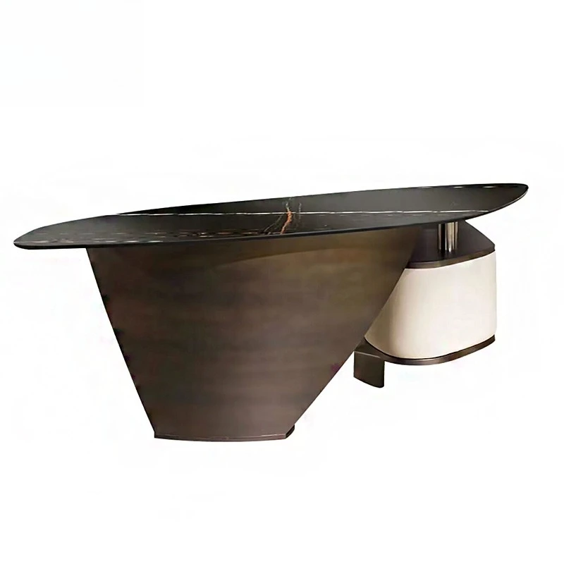 

Creative designer high-end office president's office modern high-end curved desk