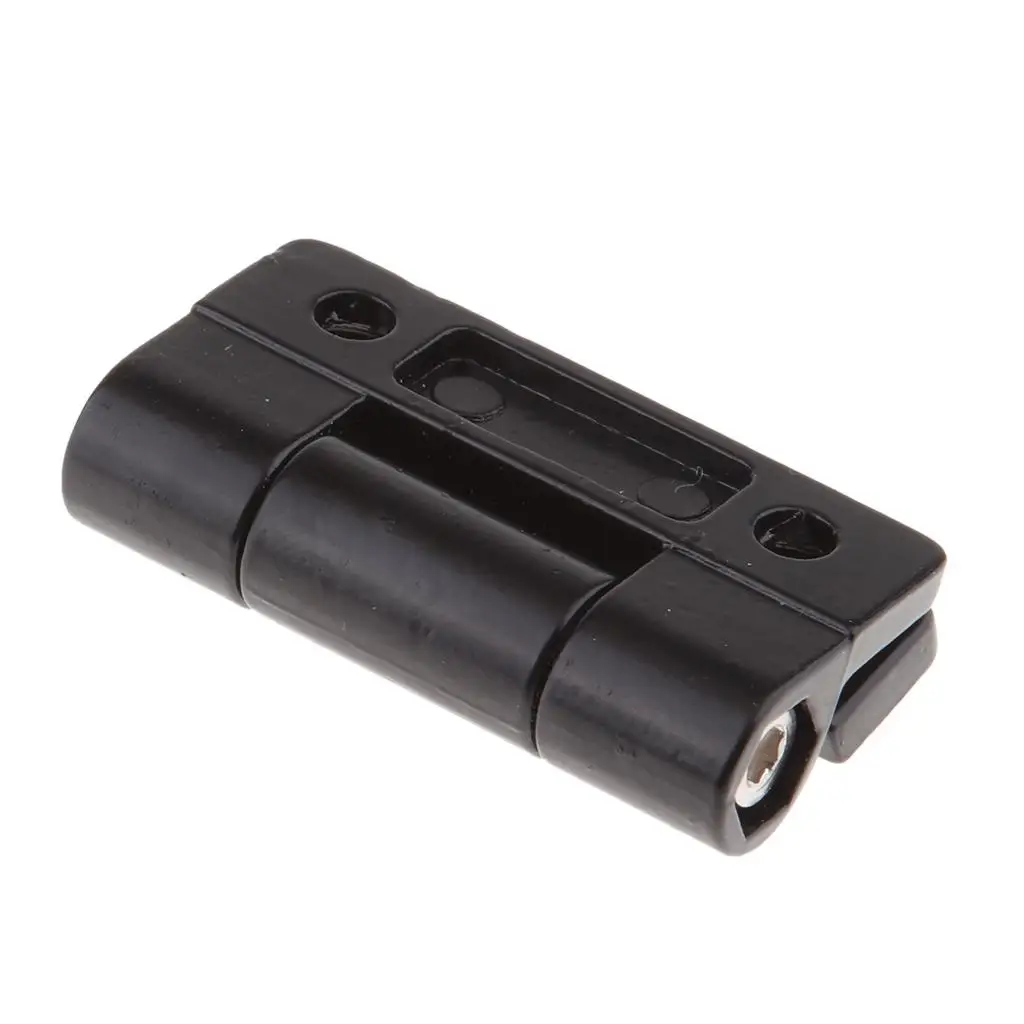 Zinklegering Verstelbare Deur Positionering Scharnier Met Verzonken Gaten Wrijving Spanning Scharnier, Zwart, 45X34 Mm/1.77X1.