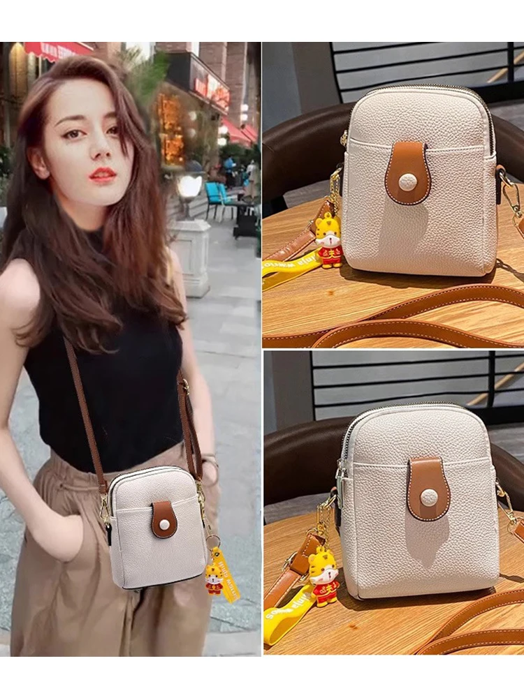 

Легкая сумка-кроссбоди для телефона для женщин, модная, из искусственной кожи, в форме ведра, однотонная, в корейском стиле, молодежная, для костюма...