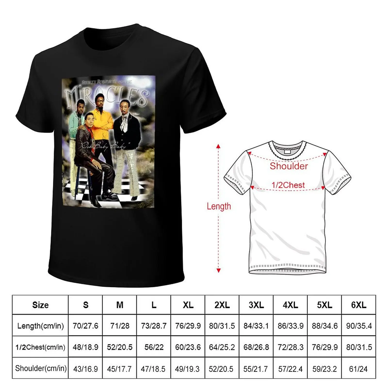 Smokey Robinson & The Miracles Ooh Baby Baby D-2 Poster T-Shirt customizeds for a boy plain mens plain t shirts