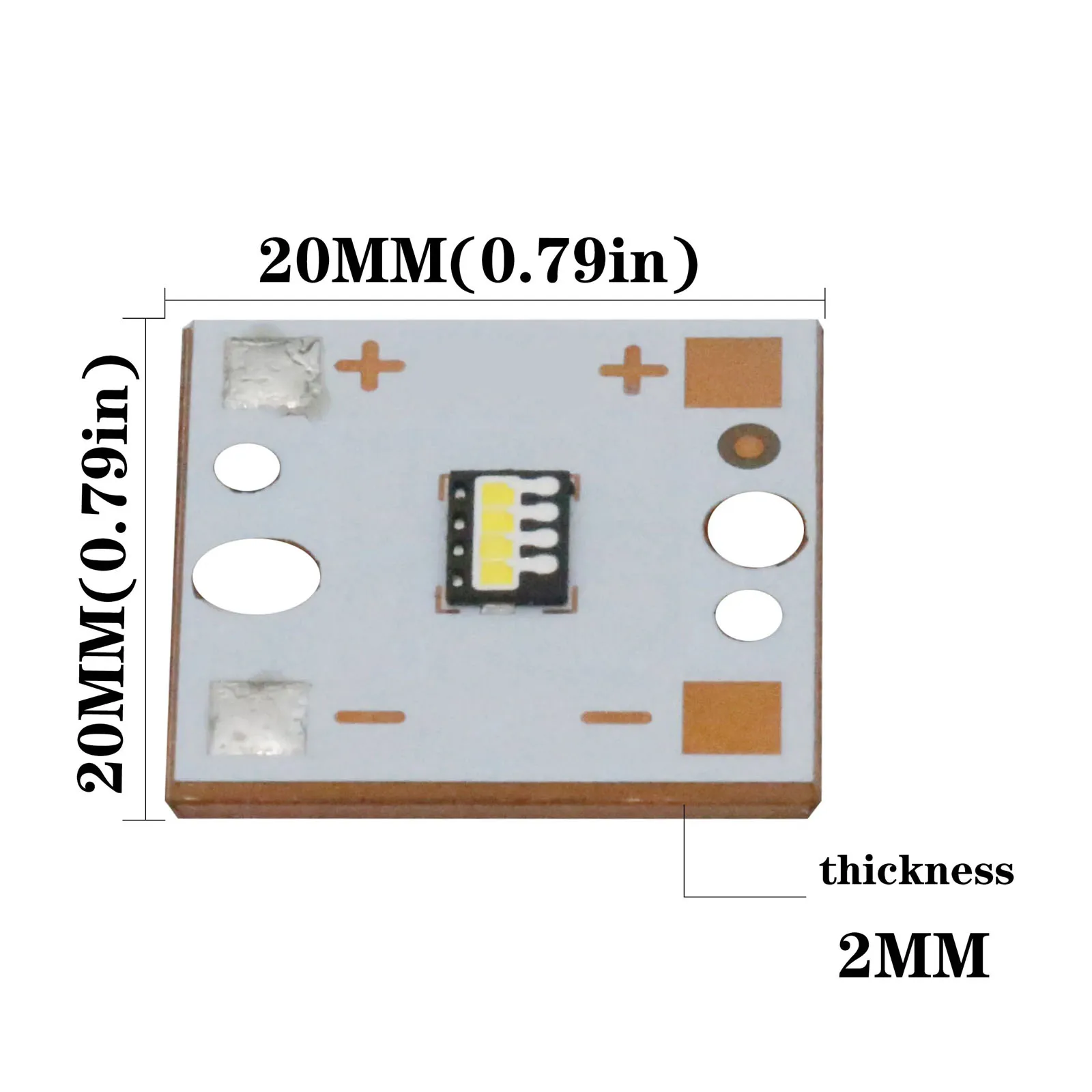 Coolwhite-Cuentas de lámpara LED súper brillantes, 20W, 15W, 25W, tubo PCB, sustrato de cobre para faros automotrices, bricolaje