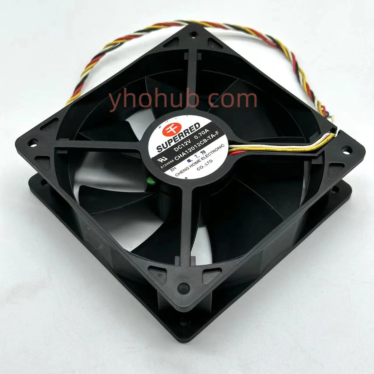 

SUPEREED CHA12012CB-TA-F DC 12V 0.70A 120x120x38mm Server Cooling Fan