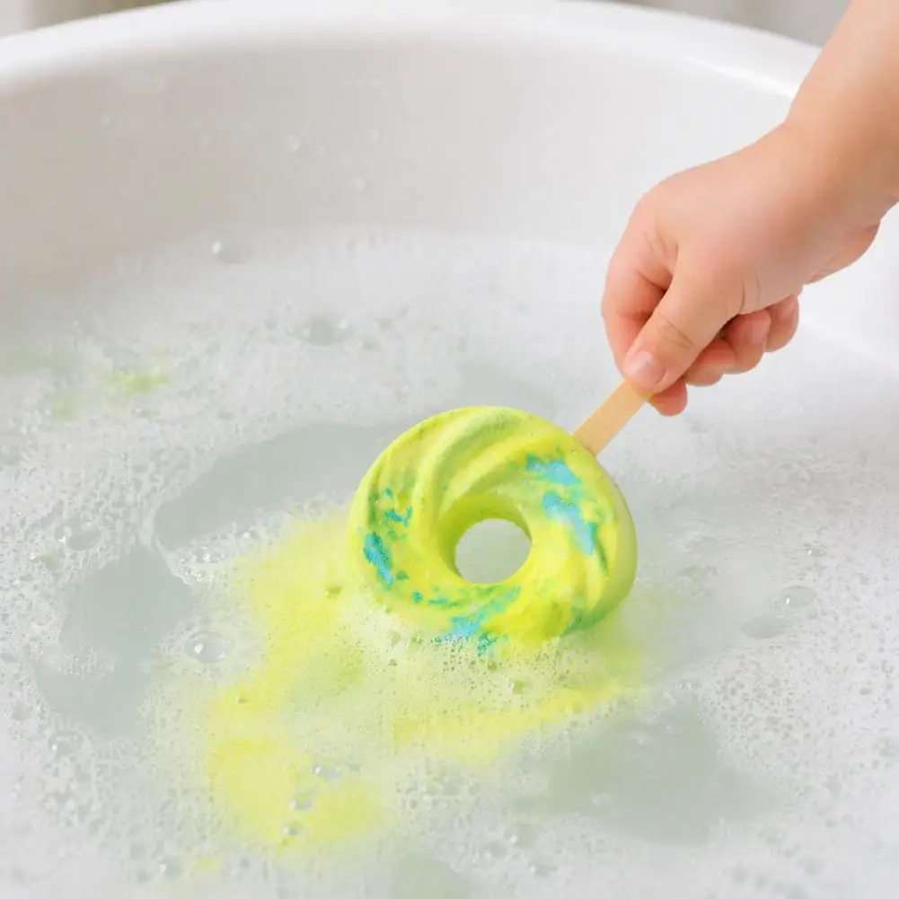 Moisturizing Bath Bombs 110g Bubble Wand Bath Bombs for Women Moisturizing Essential Oils Sea Salt Balls Handmade Natural