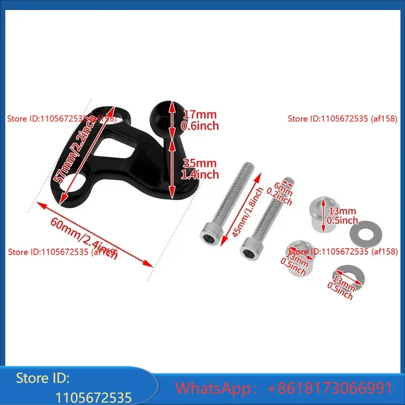 Modified accessories, handlebar installation, mobile phone holder standard device, triangular horizontal bar mobile phone holder