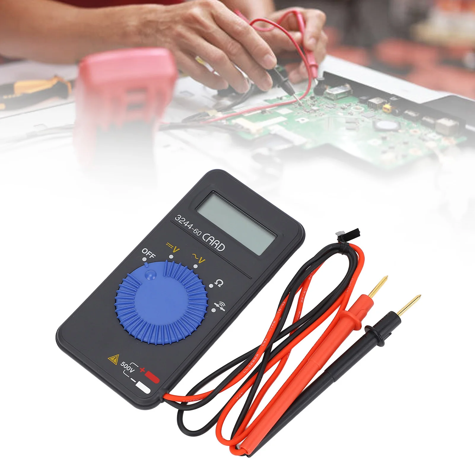 Compact Card-Sized Multimeter 3244-60 for Field Use Featuring Insulation Resistance Measurement and Safety Cover