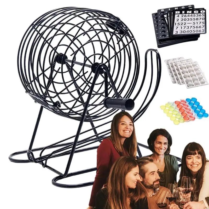 Bingo Lottery Machine Deluxe Lottery Ball Machine Game Bingo Cage Board Games For Game Nights Celebrations And Events