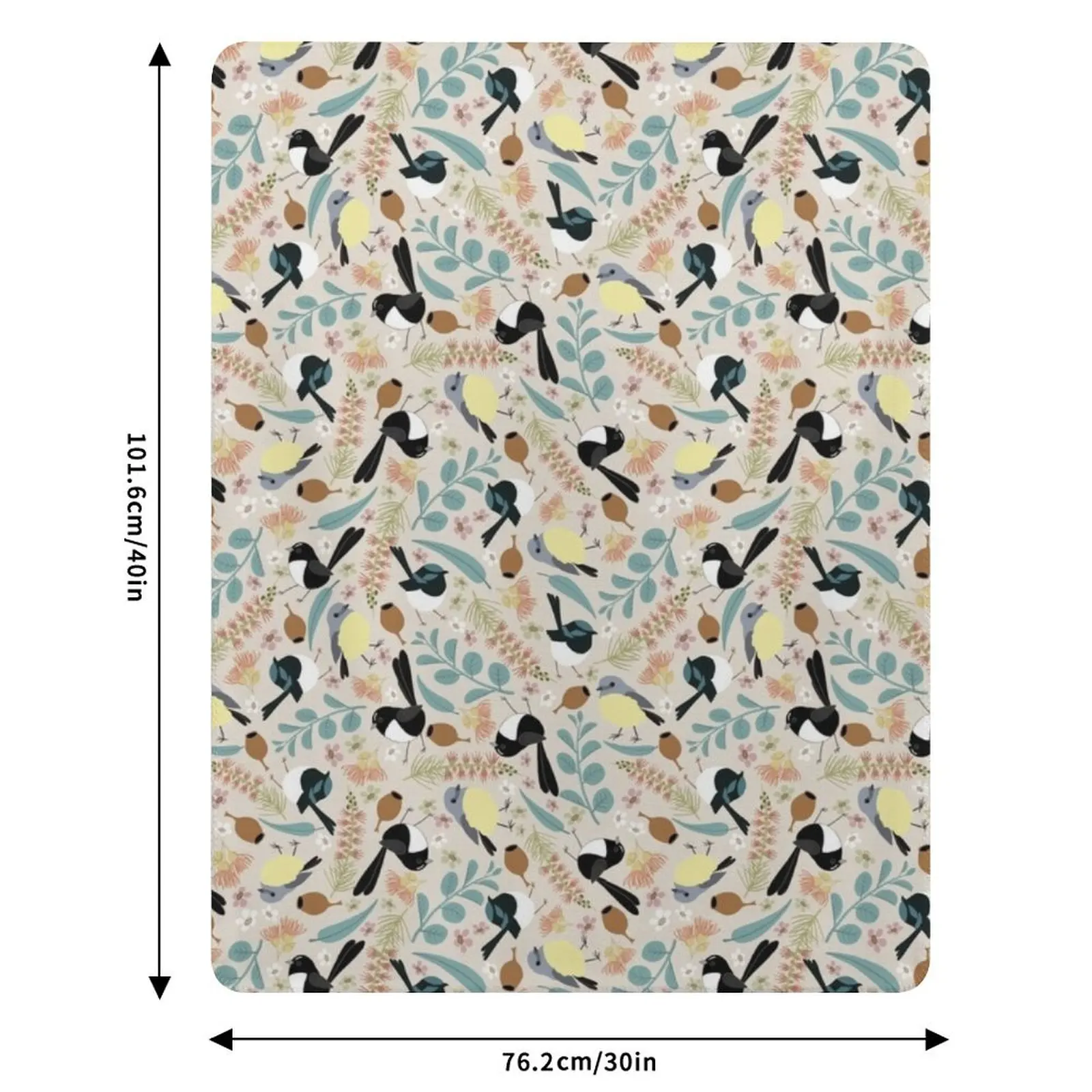 Willy wagtail and friends Throw Blanket Decoratives Warm decorative wednesday Hair for babies Blankets