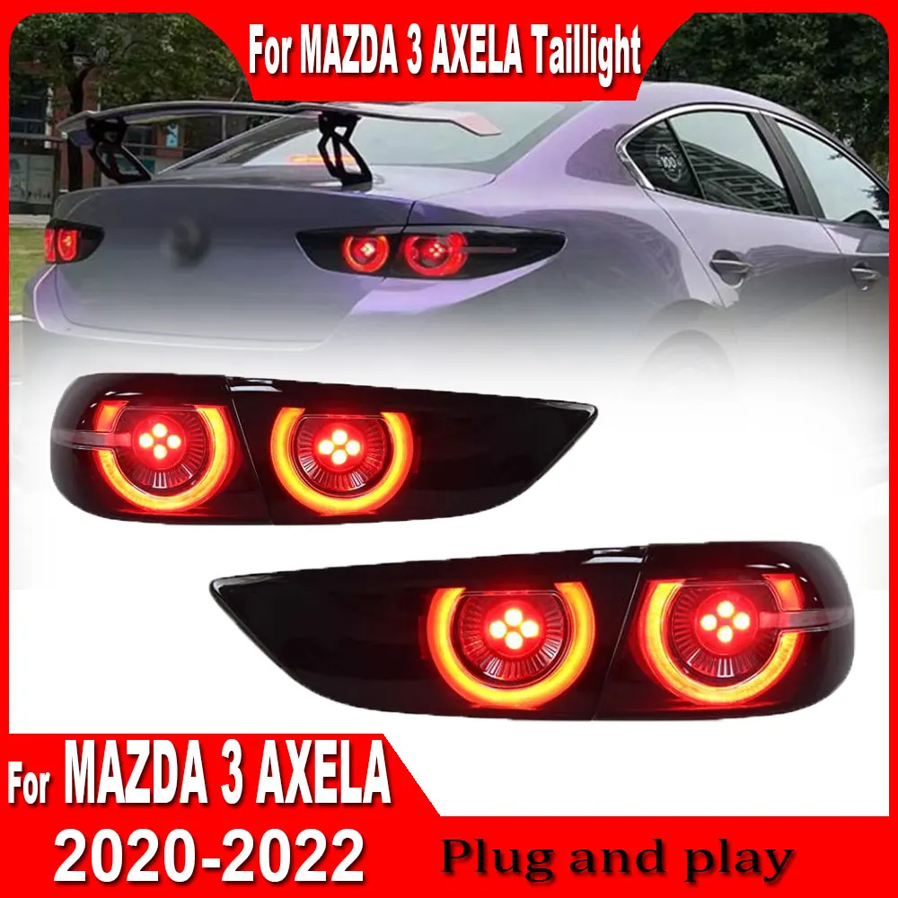 Tail Lights For Mazda 3 Axela Tail Lamp 2020-2022 LED Fog Lights DRL Dynamic Turning Signal Tuning For Mazda 3 Plug and play