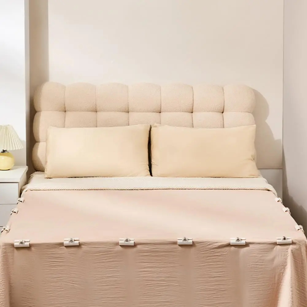 6PCS Simple white appearance, compact and unobtrusive, does not affect the overall beauty of the bedding.