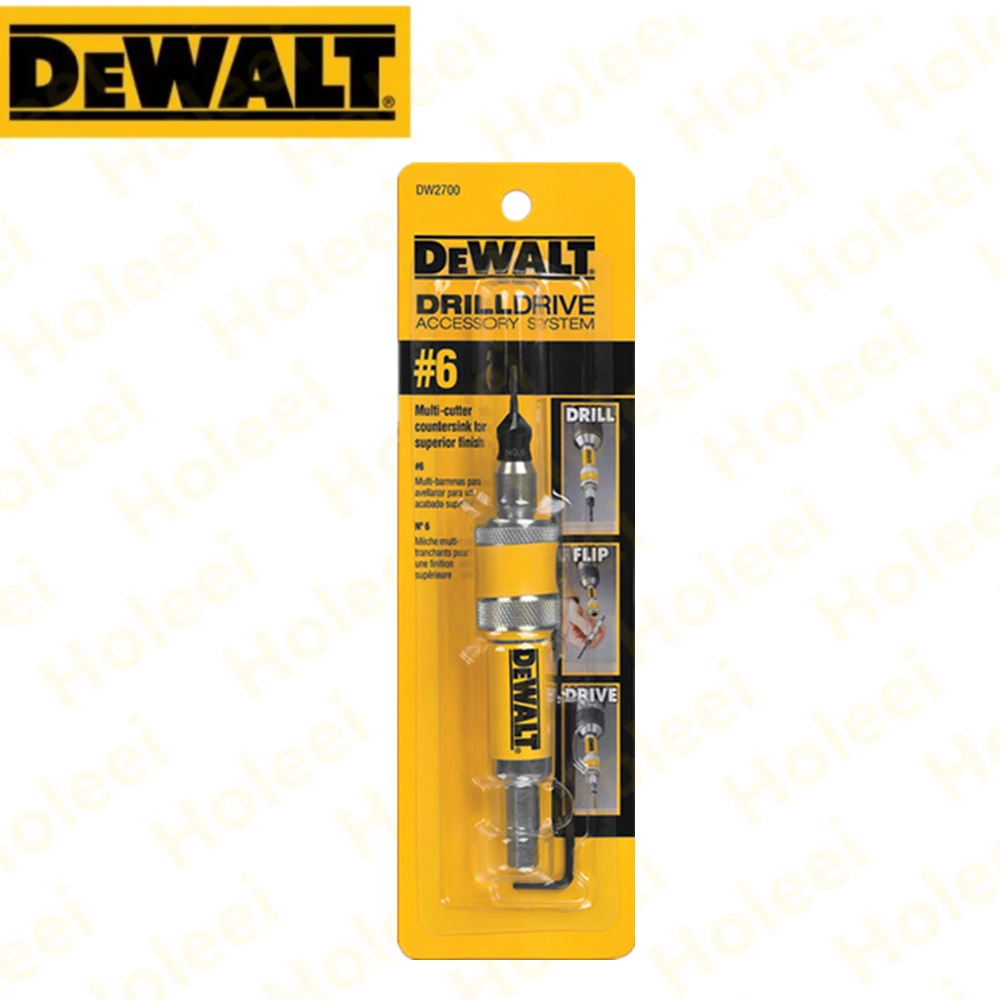 DEWALT #6 #8 #10 Drill Flip Drive Complete Unit DW2700 DW2701 DW2702 2 in 1 Countersink Wood Drill Bit 6mm 8mm 10mm