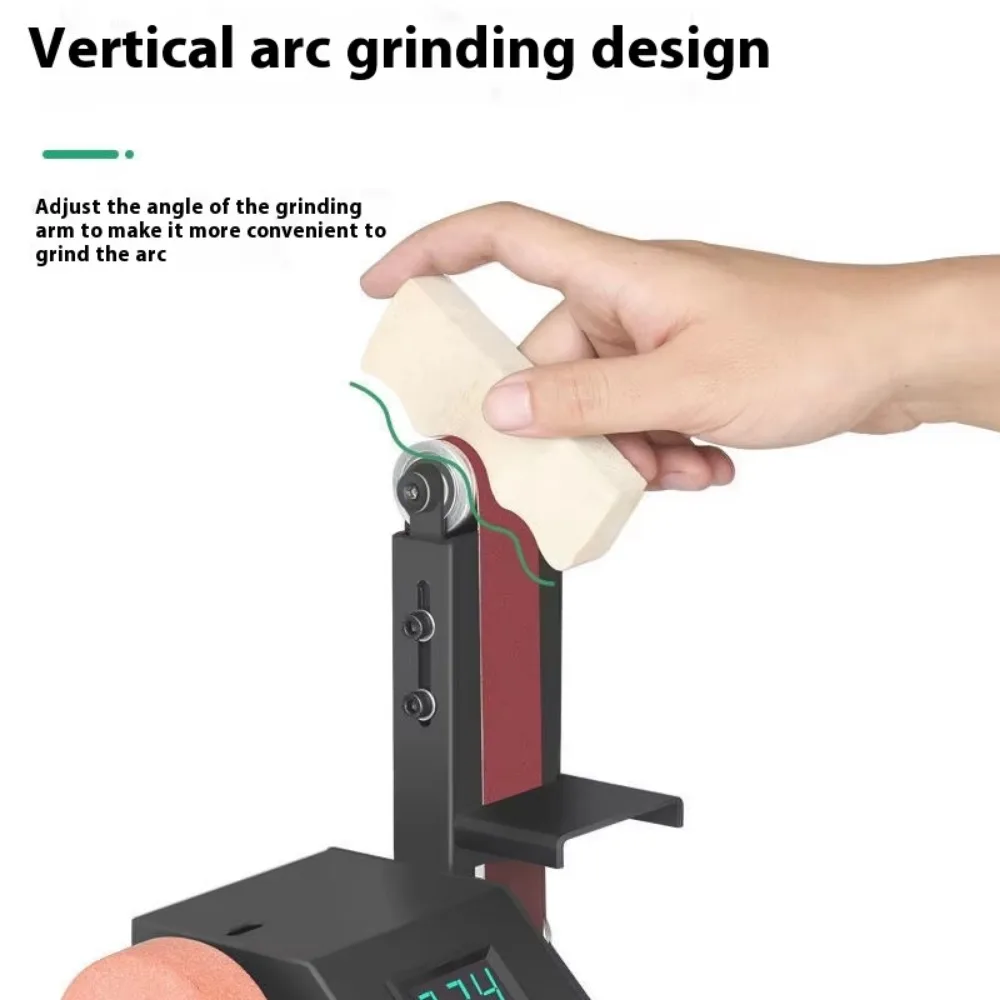 Ranlraka Mini Belt Sander Electric Sanding Polishing Grinding Machine 775 Motor Stepless Speed Multifunction Grinding Tool Set