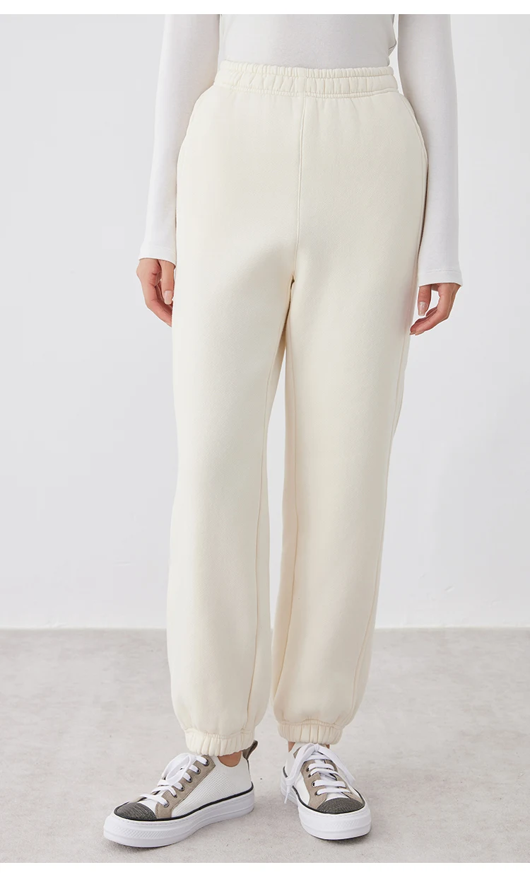 K2708W Hochwertige Luxus-Damenbekleidung, 66 % lange Stapel-Baumwolle, 25 % australische Wolle, Freizeithose, Damenhose – Detail 10