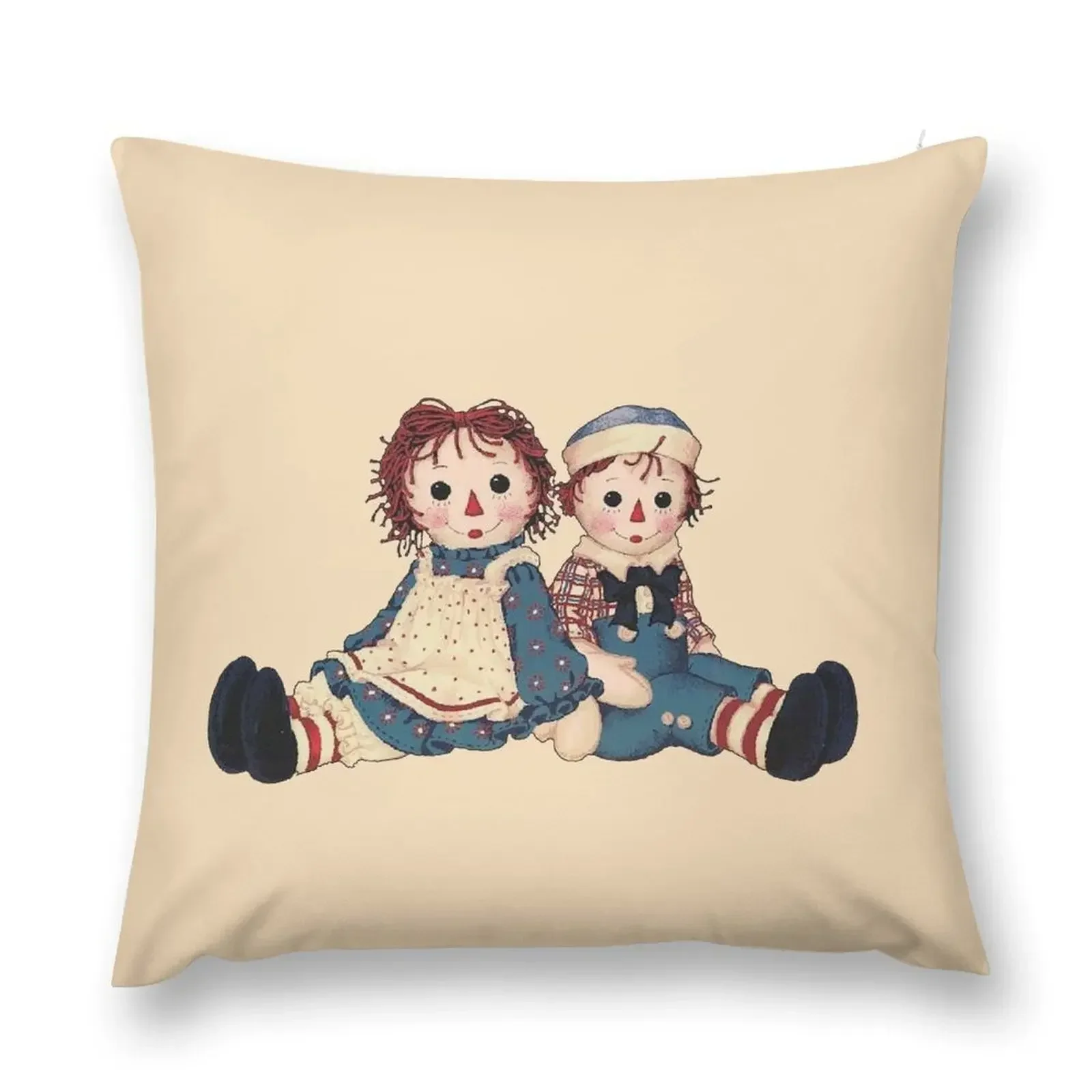 

Raggedy ann and raggedy andy Throw Pillow Decorative Cushion Pillow Covers Decorative pillow