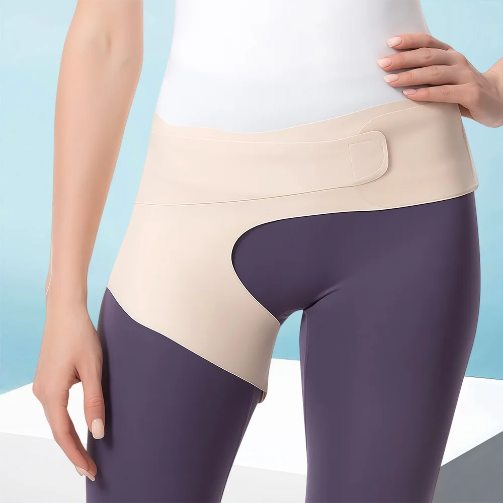 1Pcs Ultra Thin Hip Brace, Thigh Compression Sleeve, Hamstring Groin Support for Women & Men, Sports, Sciatic Nerve Relief