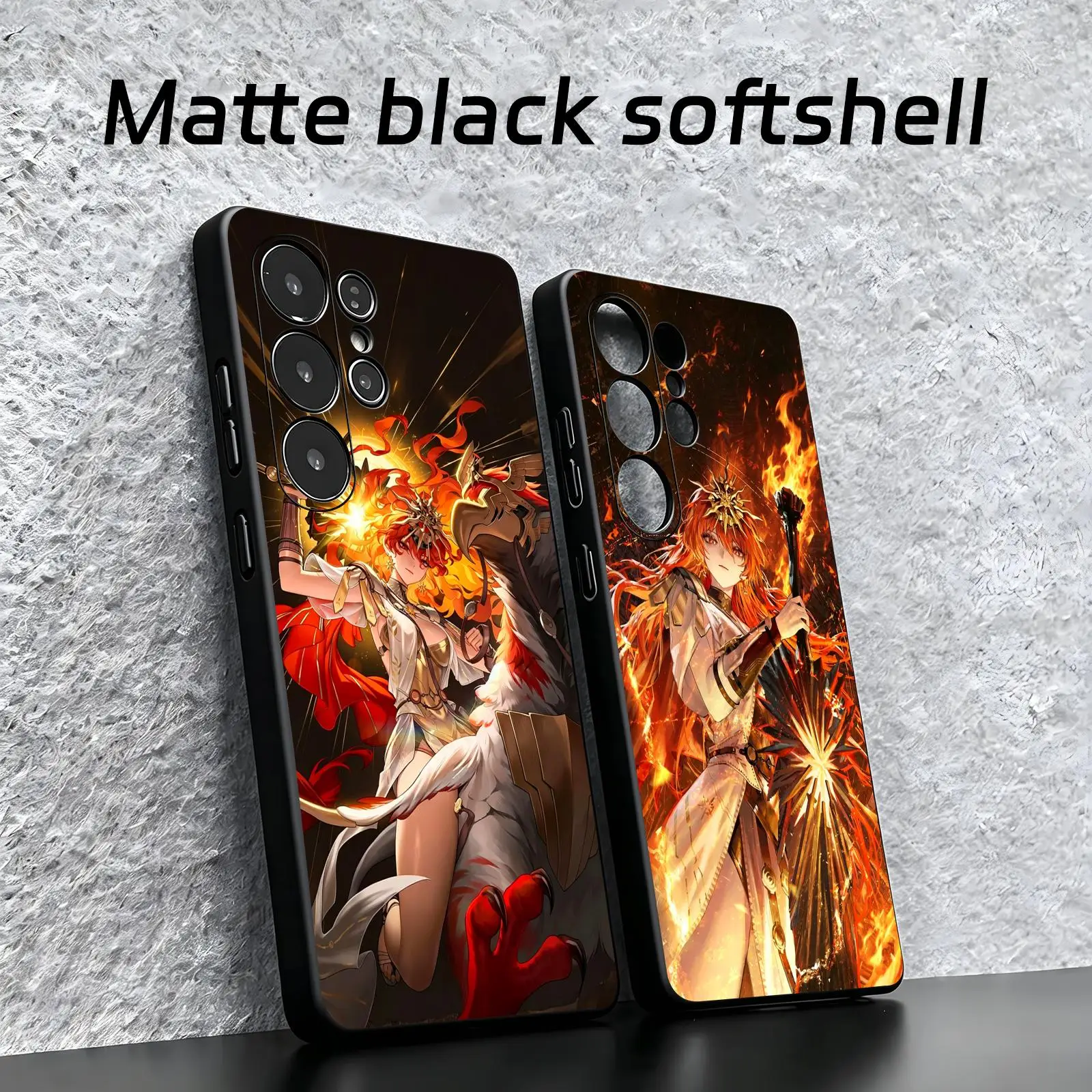 Wuthering Waves AUGUSTA  Phone Case For Samsung S26 S25 S24 S23 S22 S21 S20 Ultra Note20 Soft black Shockproof Cover
