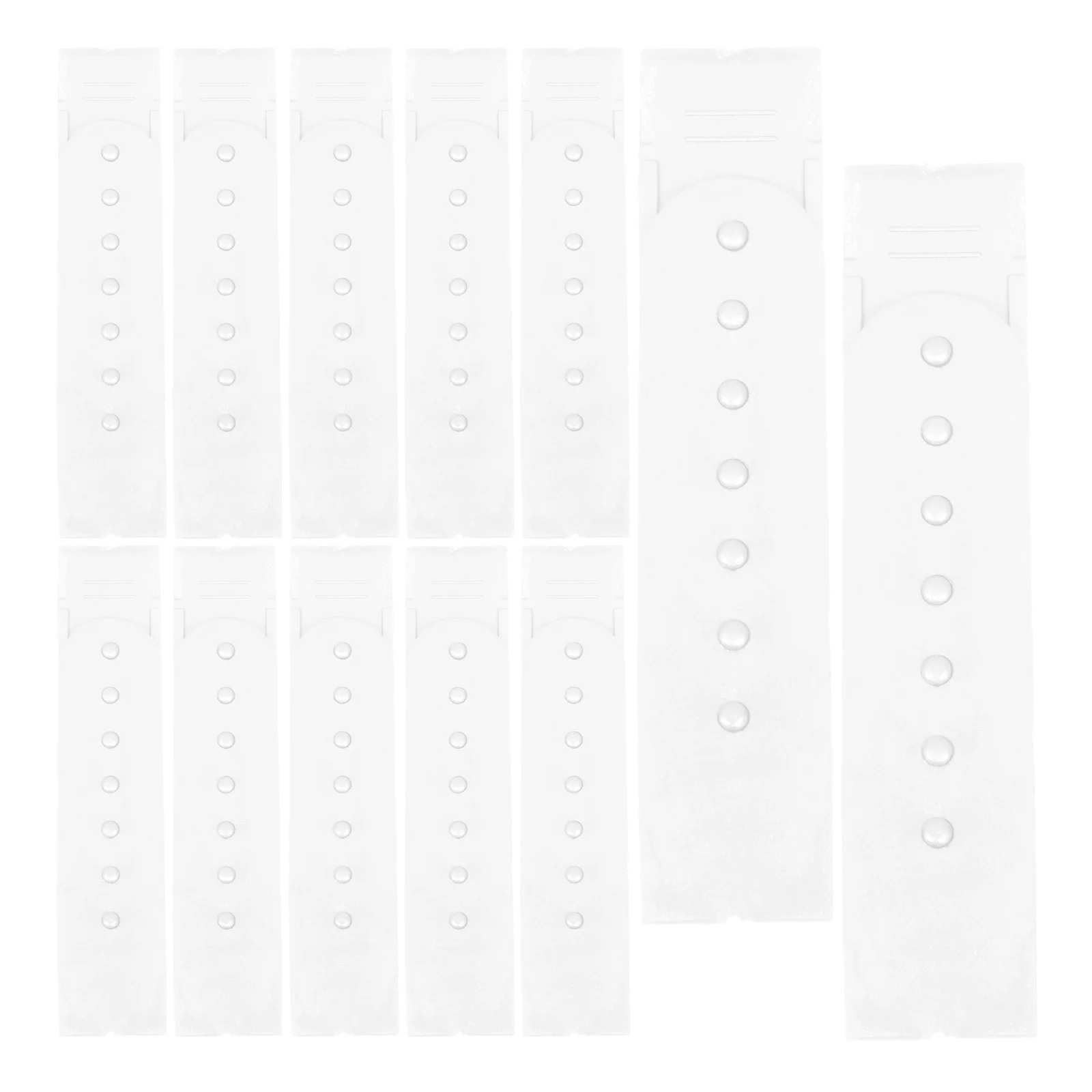 

12pcs Snapback 7 Holes Plastic Buckle Replacement Adjustable Extender For Baseball Cap Cowboy Hat White Durable Repair Fastener