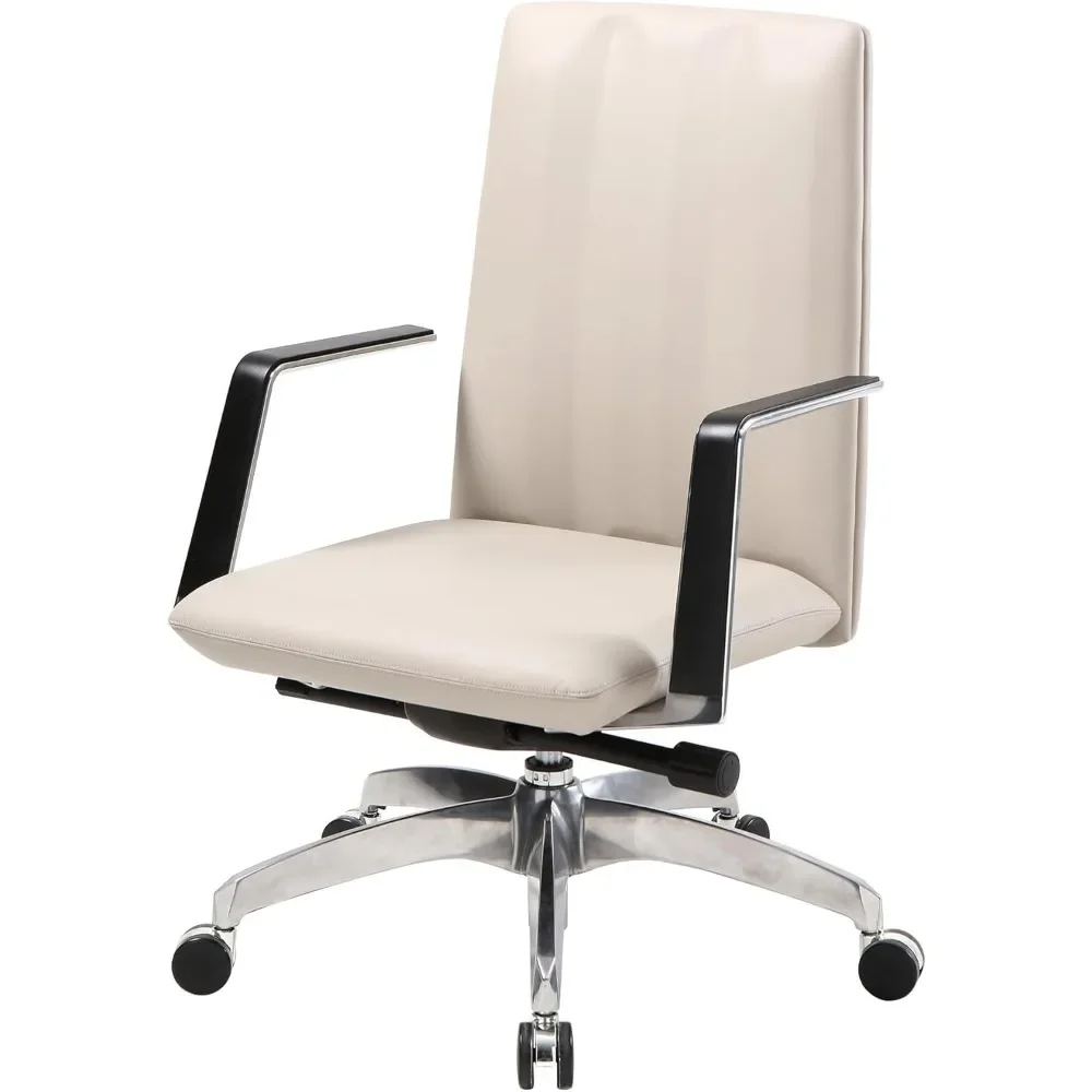 Modern Heavy Duty Office Desk Chairs with Adjustable Height and Tilt Angle, Mid Century Modern Computer Desk Chair