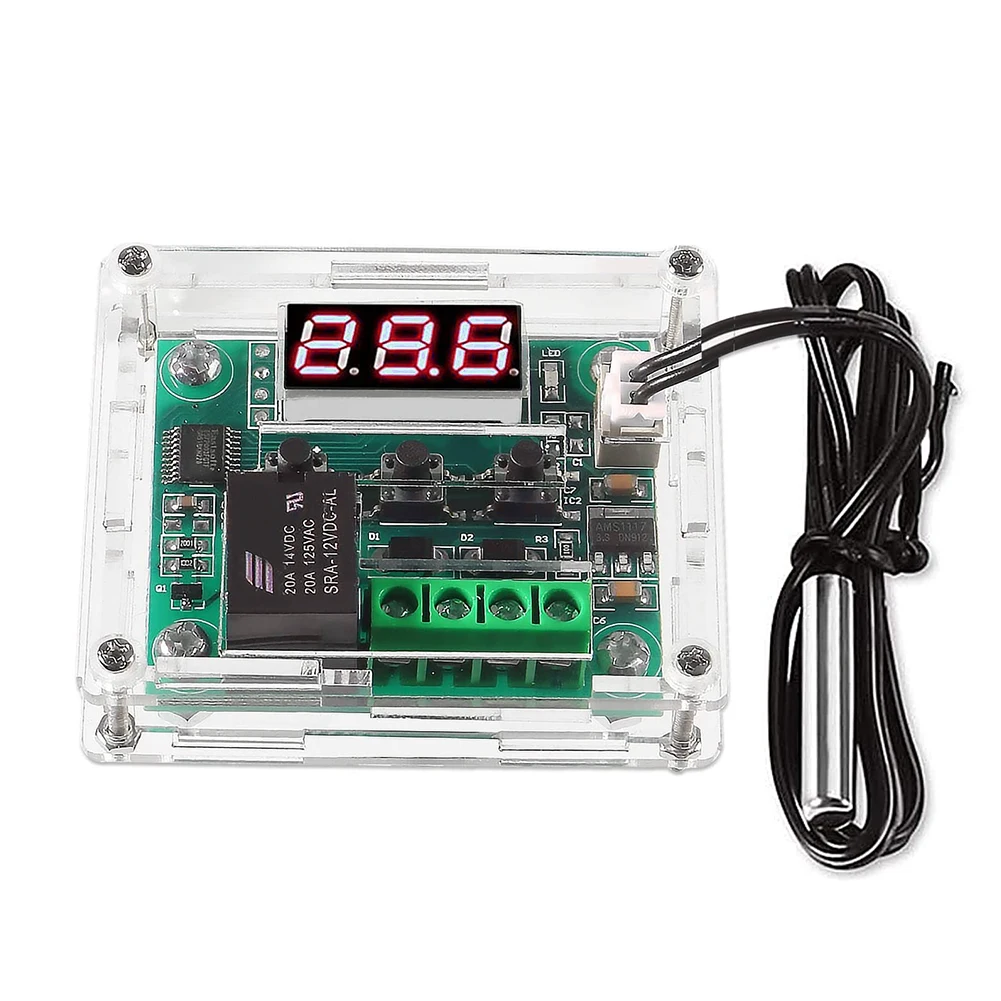 W1209 DC 12V Mini Thermostat Digital Temperature Controller Incubation Thermostat Temperature Control Switch