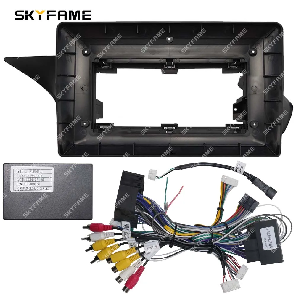 SKYFAME Car Frame Fascia Adapter Canbus Box Decoder Android Radio Dash Fitting Panel Kit For Benz E Class W212 E260 E300