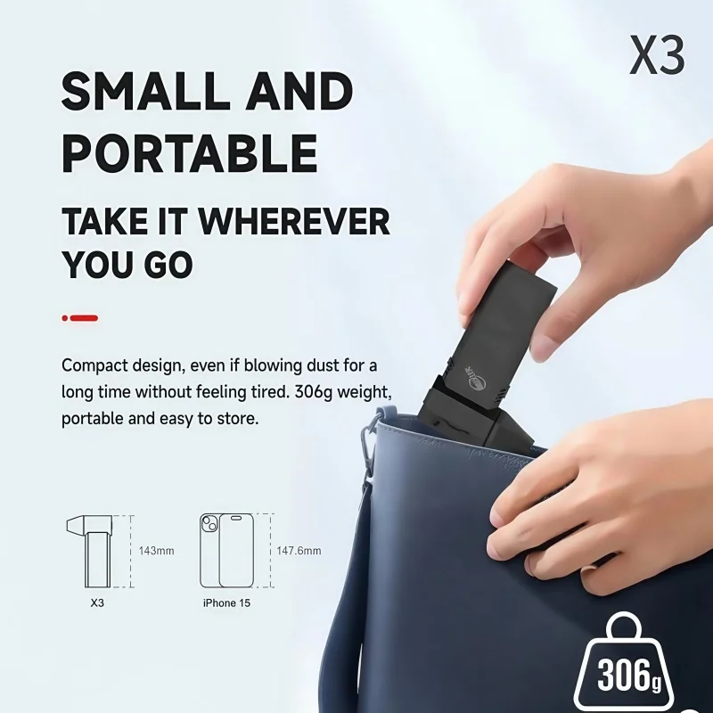 130000 RPM 52 m/s Luchtblazer Turbo Jet Fan Elektrische Power Display Handheld Mini Stofzuiger Hoge Snelheid Stofdoek Gun Schoonmaken tool