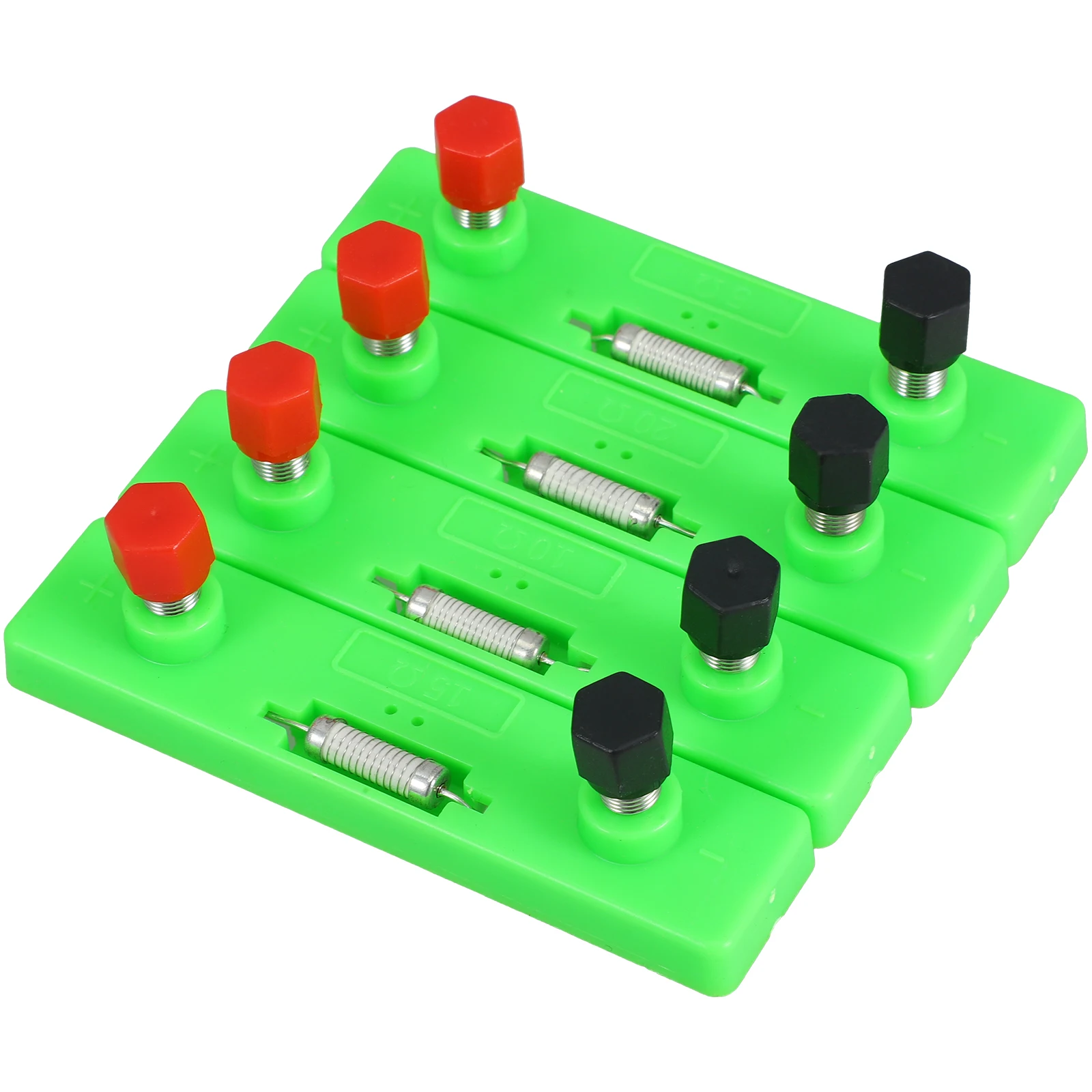 

4 Pcs Experiment Resistor 5 10 15 20 Ohm Physics Toy Kids Lab Plastic Resistor Equipment Plastic Fixed Teaching Aids