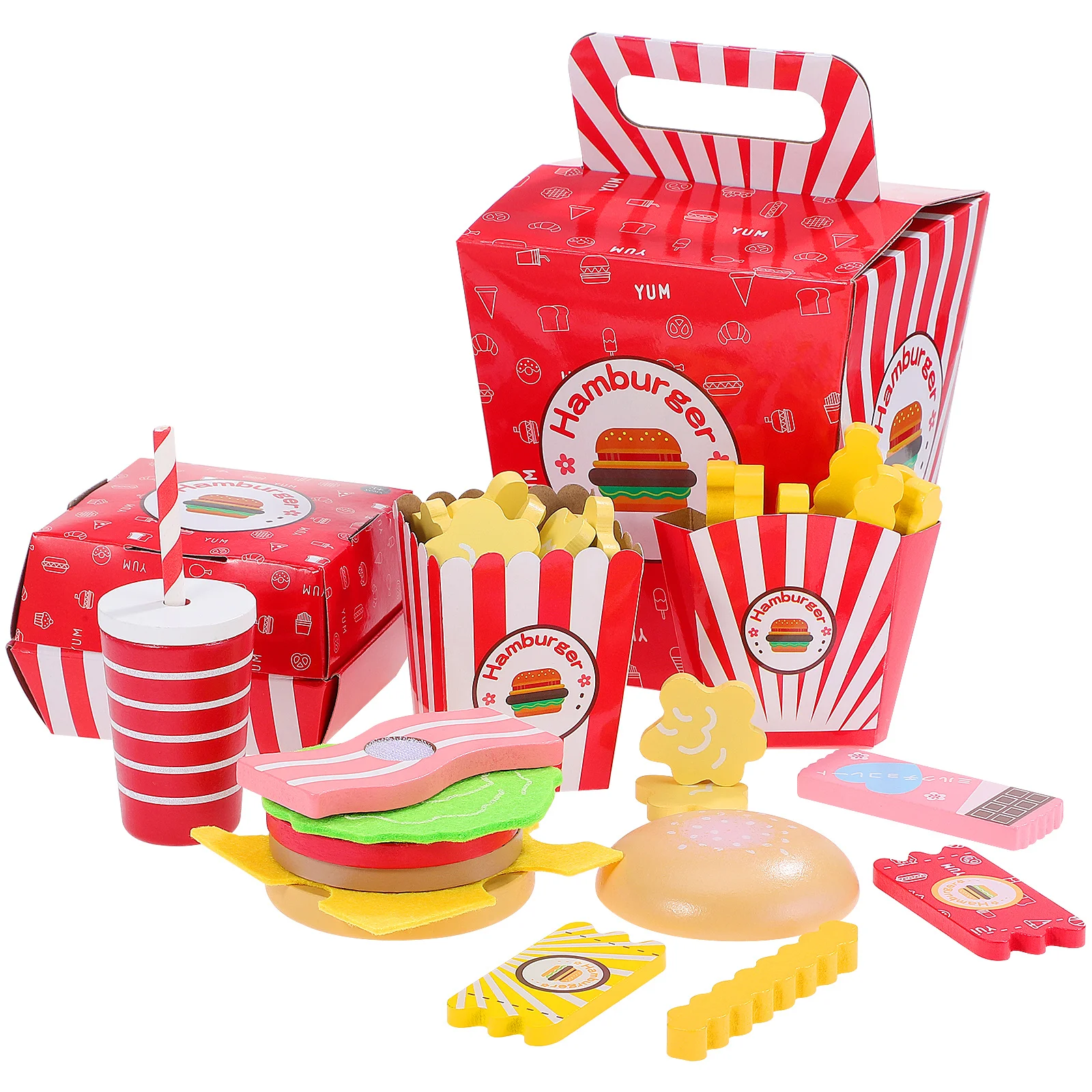 1 conjunto crianças cozinhar conjunto de alimentos simulação comida rápida jogar casa conjunto papel cor brilhante material seguro cozinhar brinquedos
