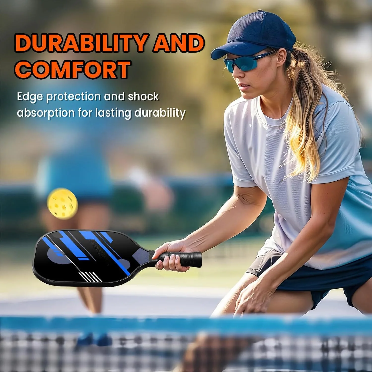 ไม้พิกเกิลบอลไฟเบอร์กลาส ชุดเต็มพร้อมลูกบอล สำหรับกีฬากลางแจ้ง