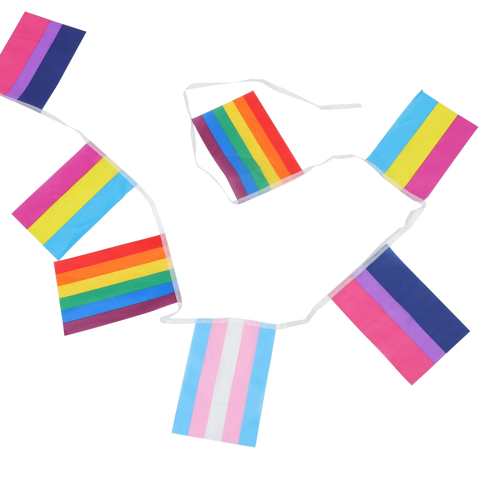 فخر سلسلة العلم قوس قزح الديكور لوازم الحفلات تصميم إبداعي بسيط جدار الباب نافذة السقف ديكور