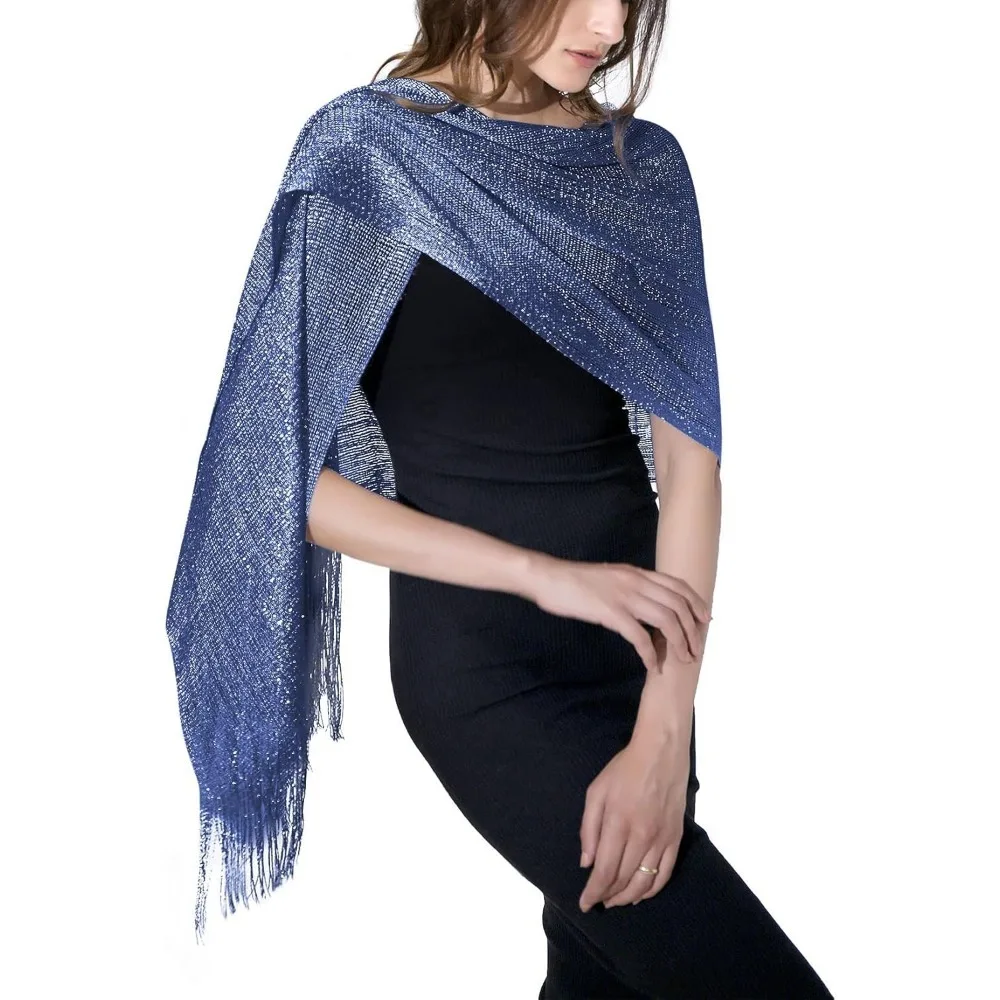 

Ladies' shiny scarves and shawls are perfect as gifts for Christmas, Thanksgiving, Mother's Day, New Year, or birthdays