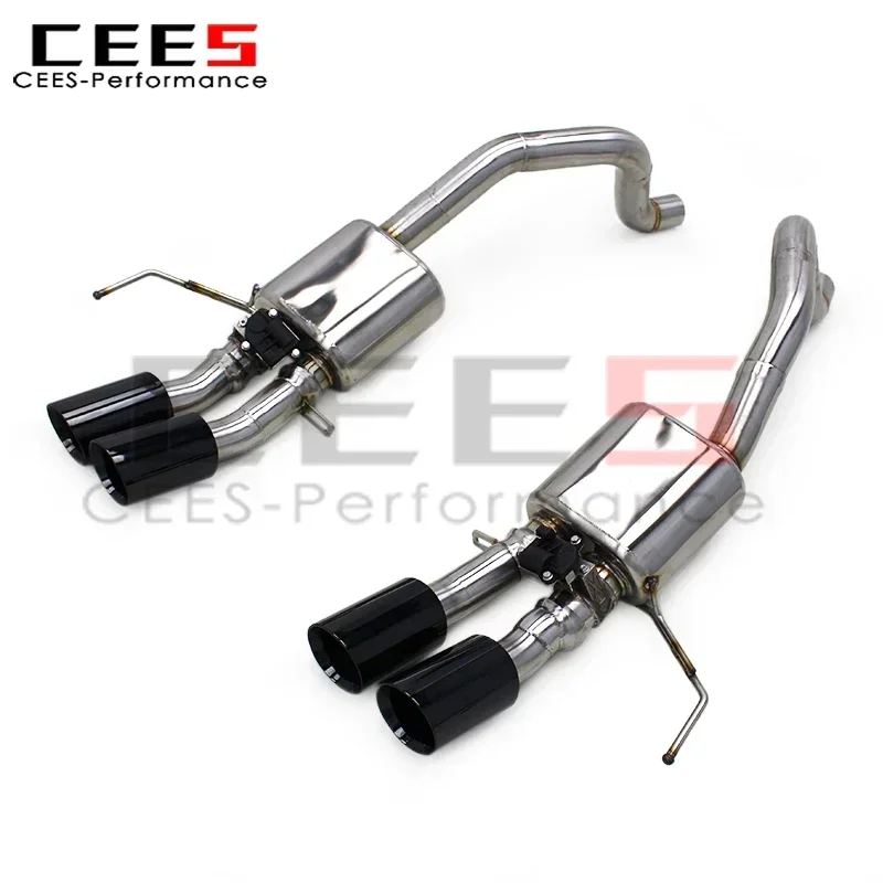 

cees Axle-Back Exhaust Pipe for Chevrolet Corvette C7 6.2L 2014-2019 SUS304 Electric Valve Motorsport Cat-back Exhaust Muffler