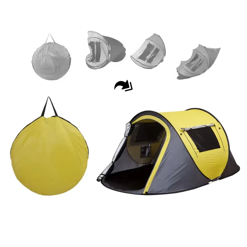 Outdoor Camping Quick Open Waterproof Beach Pop Up Tent Por
