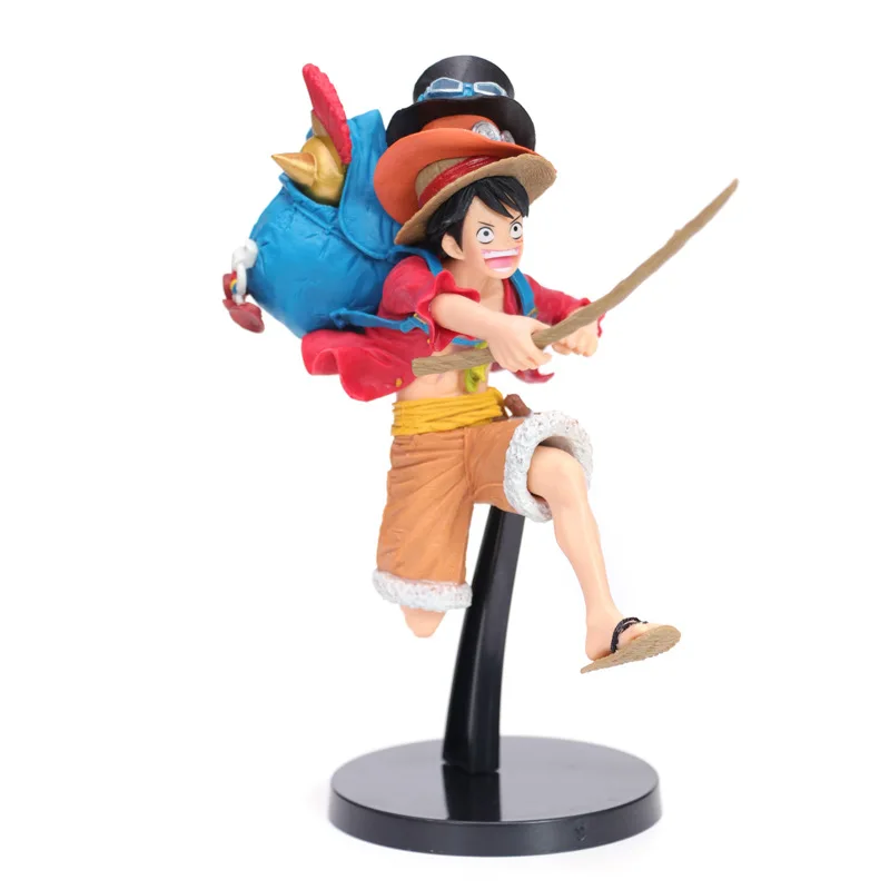 Anime One Piece Monkey D Luffy with Backpack Running Ver. PVC Action Figure Statue Collectible Model Kids Toys Doll Gifts