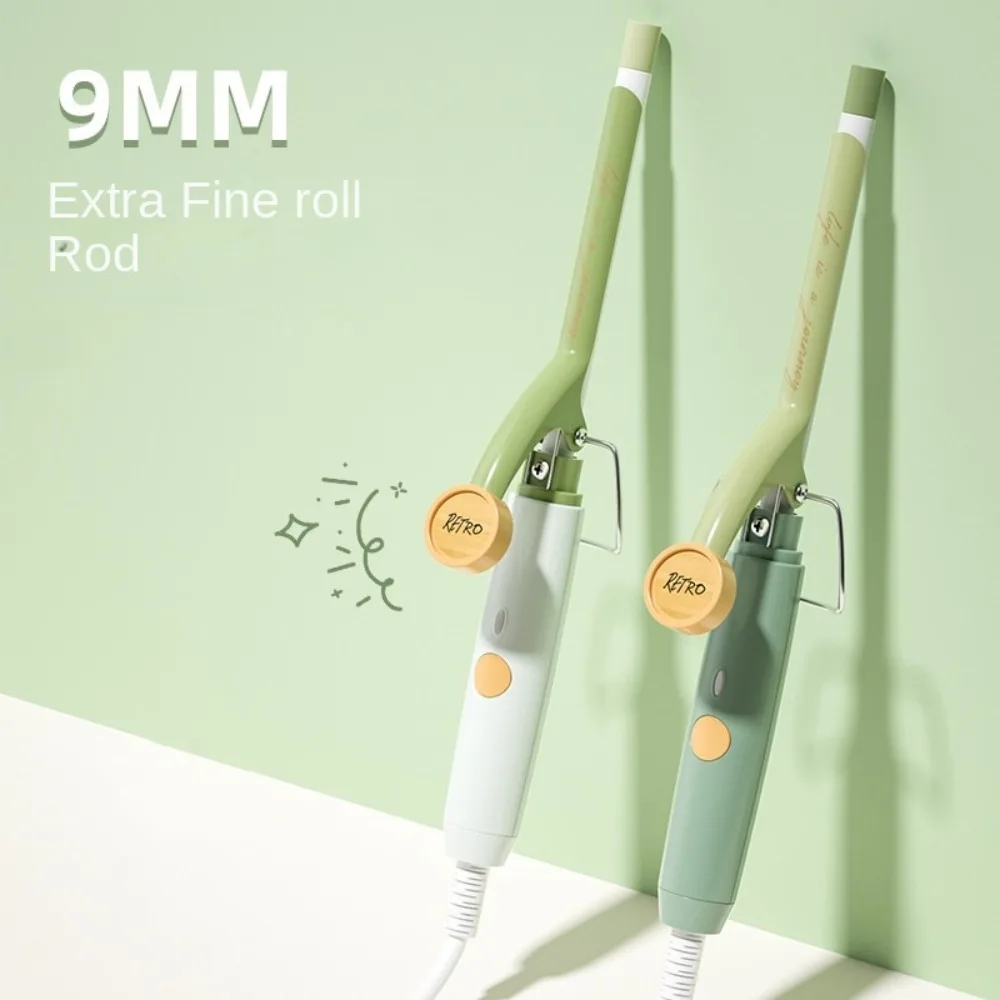 

Профессиональные 9 мм шерстяные щипцы для завивки волос, электрические короткие волосы, мини-щипцы для вьющихся волос, ультратонкие керамические щипцы для завивки волос, инструмент для укладки волос в салоне