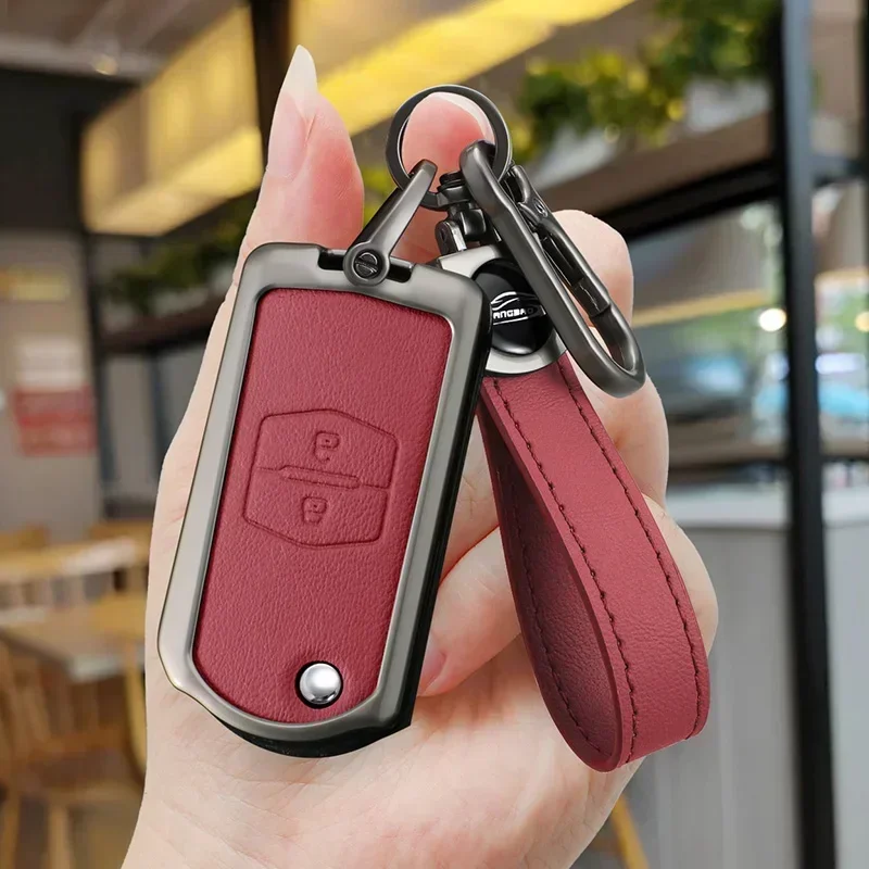 Leather Car Remote Key Case Fob Cover Shell For Mazda Demio 2 3 5 6 M3 M5 M6 CX-5 CX7 CX9 RX8 MX5 MPV Auto Keychain Accessories