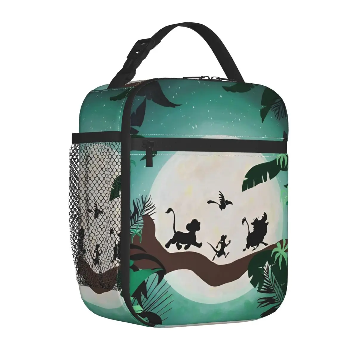 

Lion King Insulated Lunch Bags Cooler Bag Meal Container Funny Cartoon Animal Portable Tote Lunch Box Girl Boy Office Travel