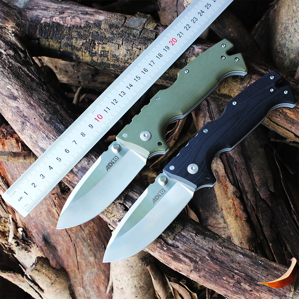 

Cold Folding Knife S35VN Steel AD10 Military Tactical Combat Survival Knife Outdoor Camping Self-defense Hunting Knives EDC Tool