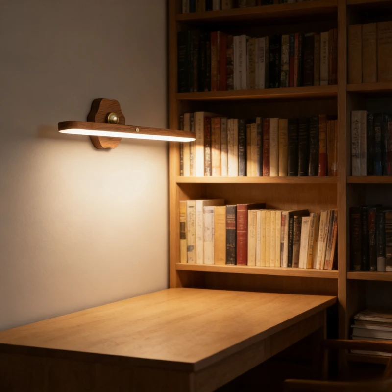 

Вращающийся 3-цветный ночник, настенный светильник, магнитный светильник для макияжа, сенсорный съемный светильник для шкафа