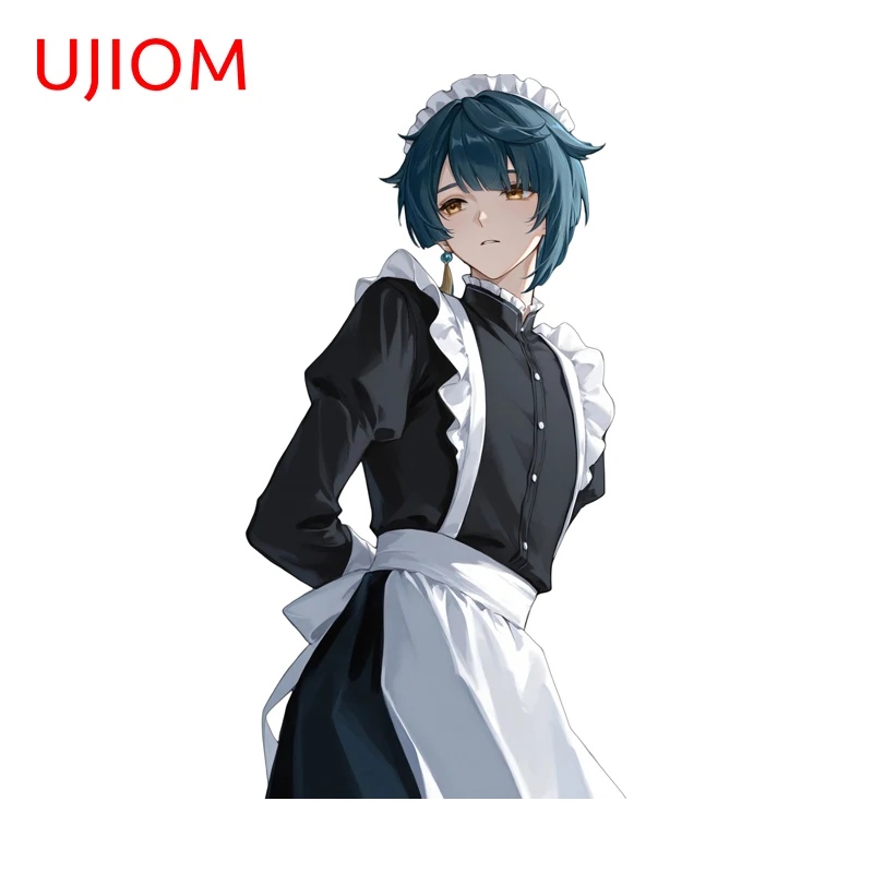 UJIOM Maid Uniform Genshin Impact Kaedehara Kazuha Wall Sticker Exquisite Unique Sunscreen Decal Wardrobe Vestibulec Decor