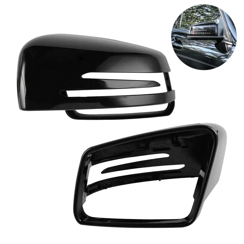 Universal Car Rear View Mirror Trim Cover Fit For 2009-2013 Mercedes-Benz S/E/C Class W204 W176 W212 W117 CLA250