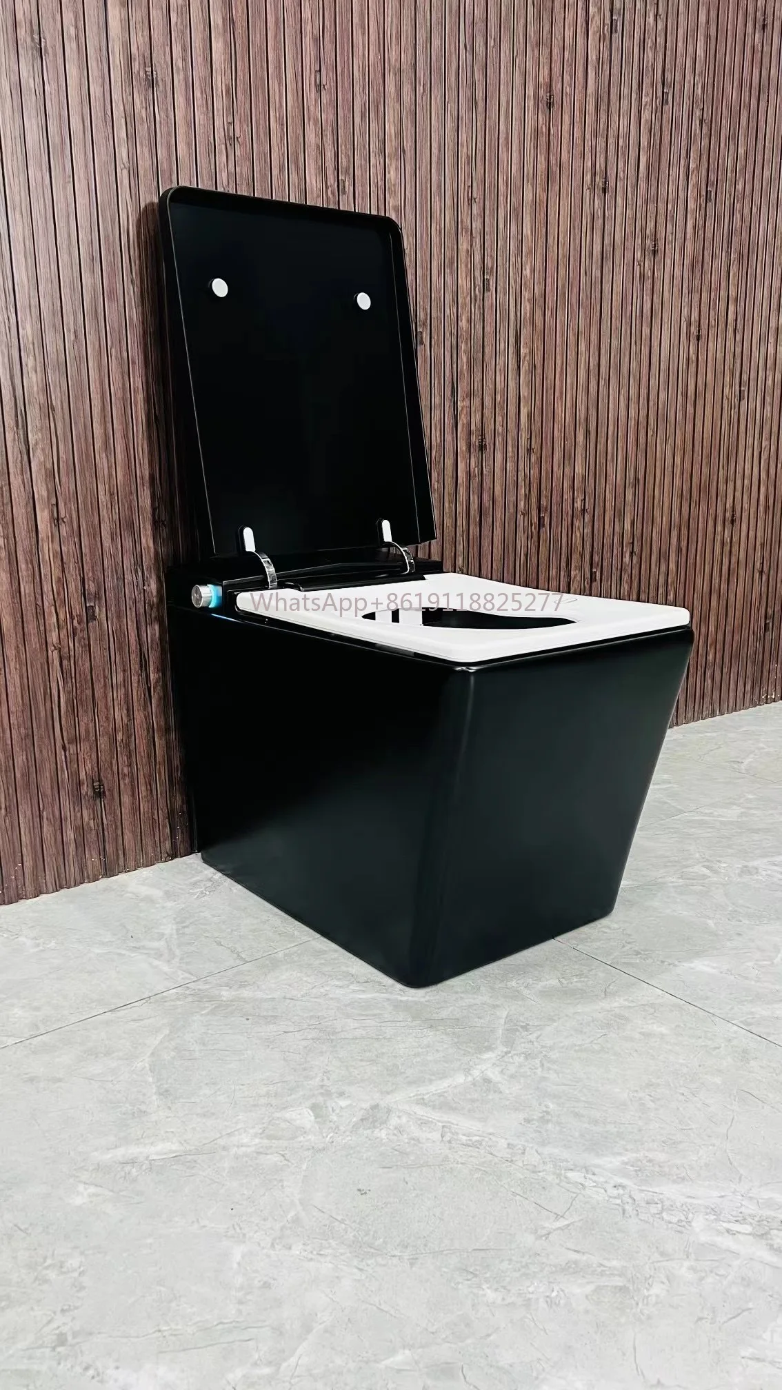 

Intelligentmatte black smart toilets Automatic Auto Flushing Matte Black Ceramic Smart Toilet With Remote Control