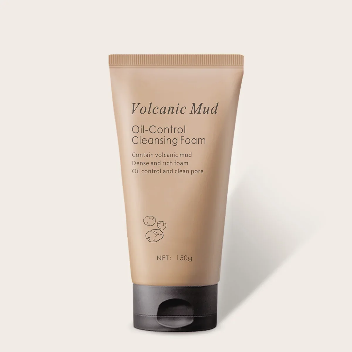 150g Volcanic Mud Oil-control Cleansing Milk Moisturizing Cleansing Milk Cleansing Facial Cleanser  Exfoliante Facial Face Wash