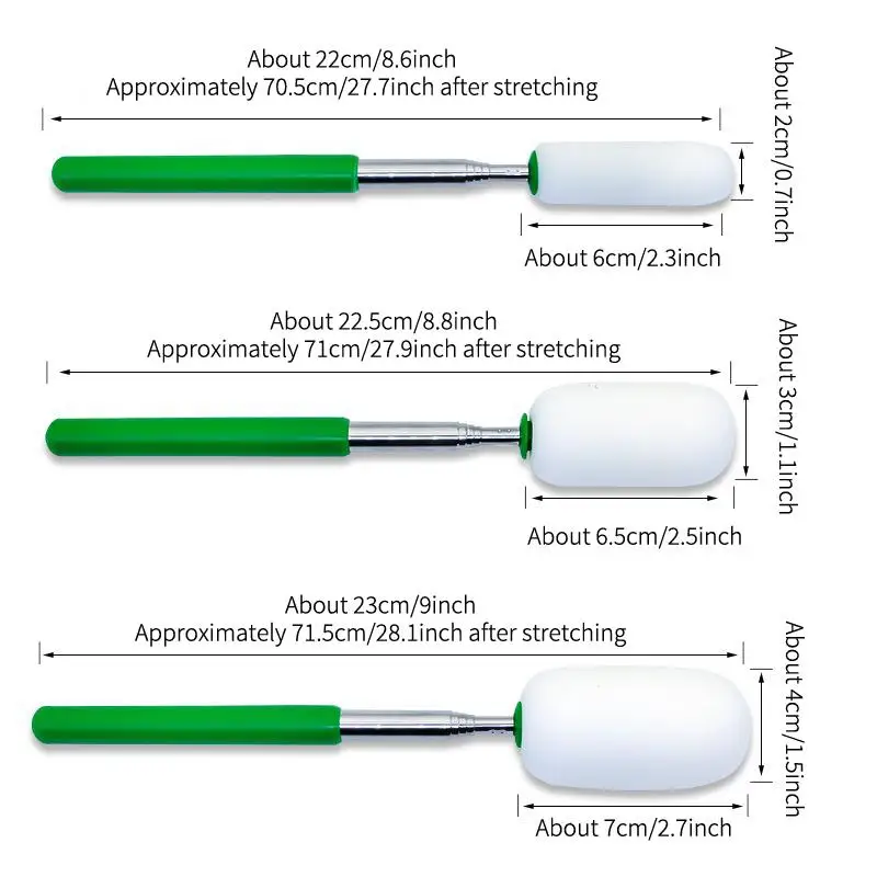 Pottery Absorbent Sponge With Stainless Steel Telescoping Handle Pottery Cleaning Sponge Replacement Pottery Water Removal Tool
