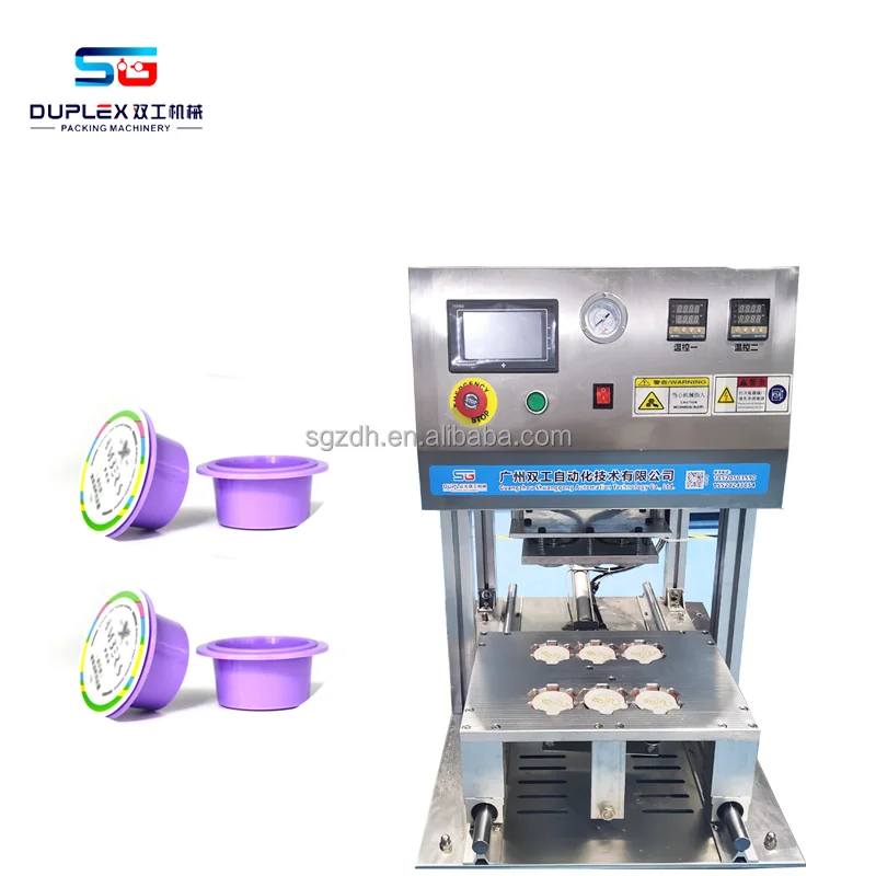 Electrically Driven Semi-Automatic Tabletop Skincare Cup Sealer Easy To Operate Paper Packaging For Jelly Mask Beverages Cartons
