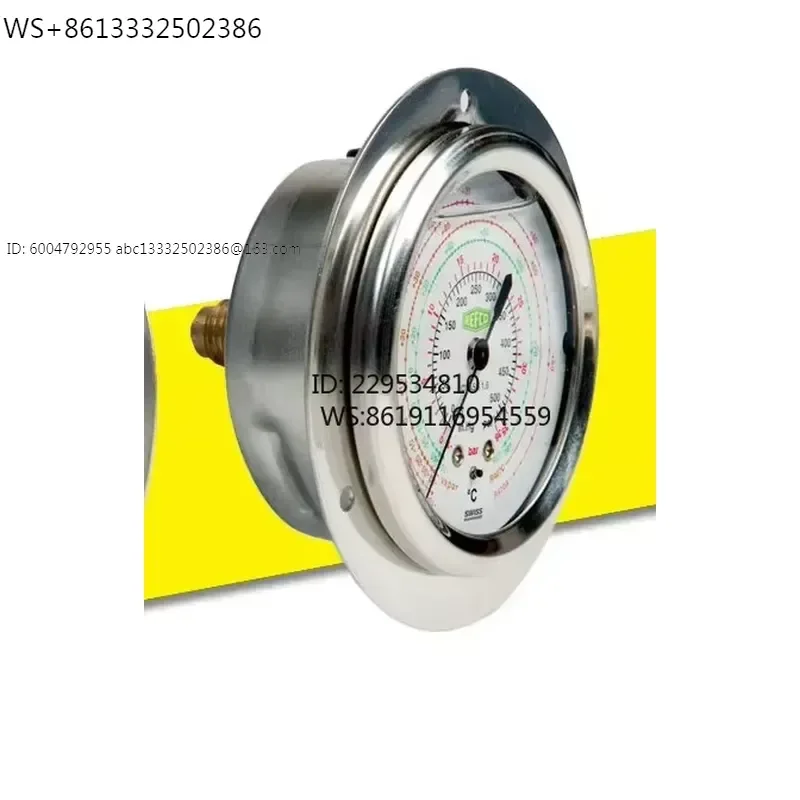 Ori-ginal REFCO Radial Gauge R22/R134a Refrigeration and Ai-r Conditioning Hig-h and Low Press-ure Ga-uge O-il Pres-sure