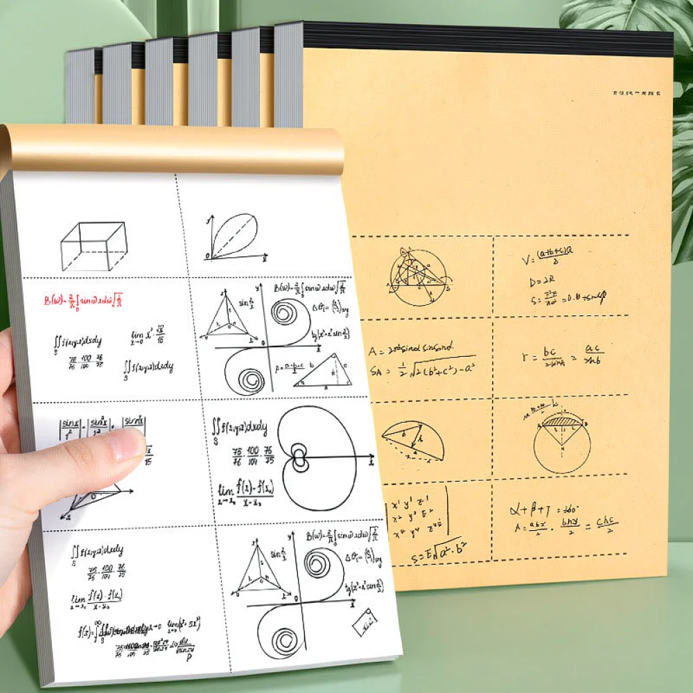 Math Practice Draft Notebook Tearable Thickened Paper Pad Student Stationery School Office Writing Supplies Calculation