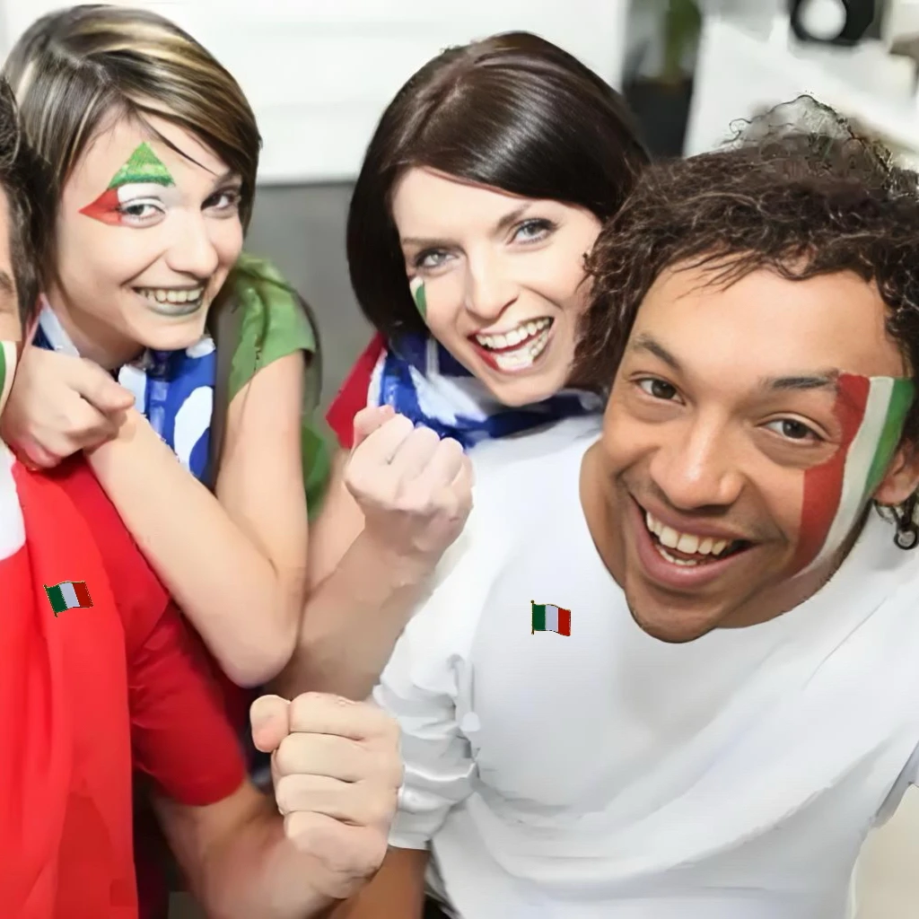 5/10/50/100 Stück italienische Flagge Pin Emaille Anstecknadel Abzeichen für Kleidung Taschen Hüte Rucksäcke Schmuck Zubehör – Detail 7