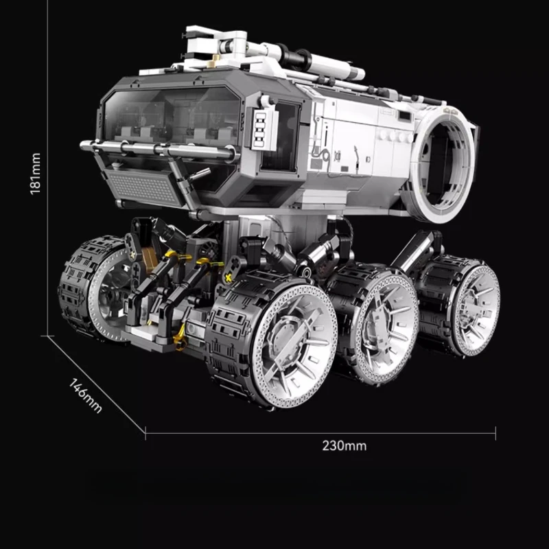 SEMBO BLOCK Wandering Earth II Building Blocks Lunar Base Mobile Vehicle Space Station Car Model Decoration Toy Children's Gift