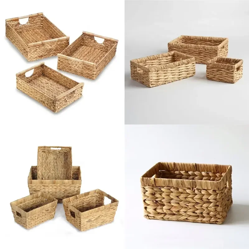 for Grey Crochet Moses Basket Canvas Storage Box White Round Large 160L Corporate Laundry Bohemian Decoration