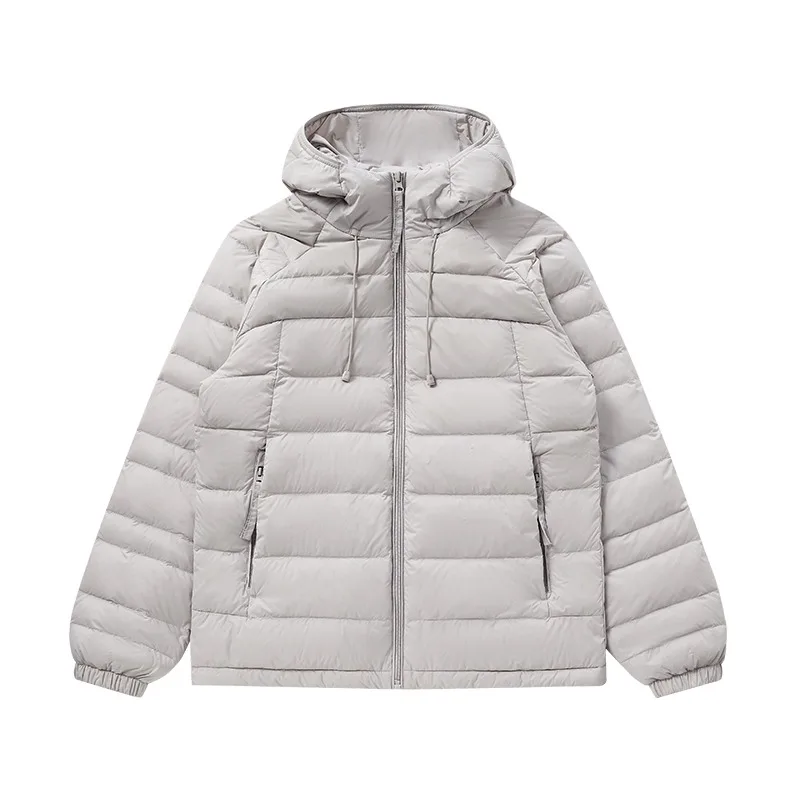 UETEEY Piumino da uomo ultraleggero 90% Piumino d'anatra bianco Cappotto invernale con cappuccio da uomo 2025 Nuovo autunno caldo compressione impacchettabile
